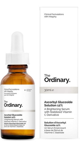 The Ordinary Ascorbyl Glucoside Solution 12% 30ml Momento de aplicação Dia/Noite Tipo de pele Todas