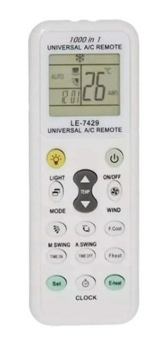 Controle Ar Condicionado Universal Diversos Modelo 1000 Em 1
