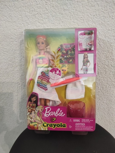Barbie Crayola, Moda Mil Colores Muñeca Perfumada Accesorios