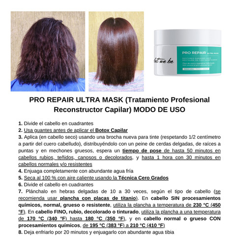 Let Me Be Pro Repair Ultra Máscara Btx Paso Único 250g