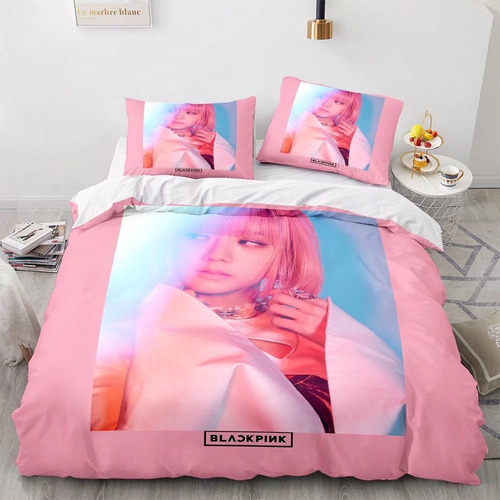 Blackpink Juego De Cama Jisoo Funda De Edredón Tamaño Único