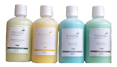 Shampoo Novodyl 1000cm3 Para Pelo Graso, Seco, Control Caida