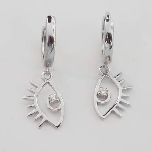 Amor Eterno - Arracadas / Aretes / Ojo Turco Diamante / 925