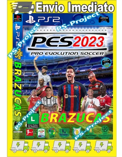 Futebol Pes Brazucas Ps2 Oficial Premium Disco Box Capa Hd