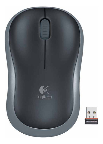 Mouse Inalambrico Logitech M185 Gris - Bateria 12 Meses