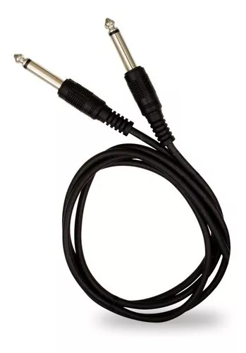 Viento fuerte caridad Maldito Cable De Audio Profesional Plug A Plug 6.3 Mm De 1.8 Metros