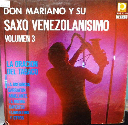Don Mariano Y Su Saxo Venezolano - Vol. 3 - 6$
