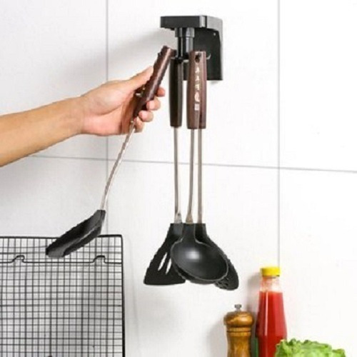Imagen 3 de 3 de Colgador Gancho Giratorio De Pared