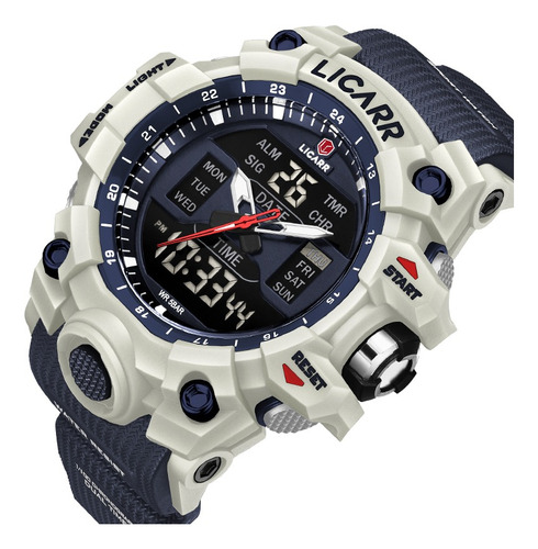 Relojes Militares Deportivos Para Hombre, Reloj Con Alarma Y