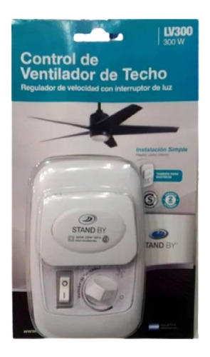 Regulador Variador Ventilador De Techo 300w Stand By - Stg