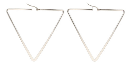 Argolla De Acero Triangulo Ancho 6,7 - Plateado
