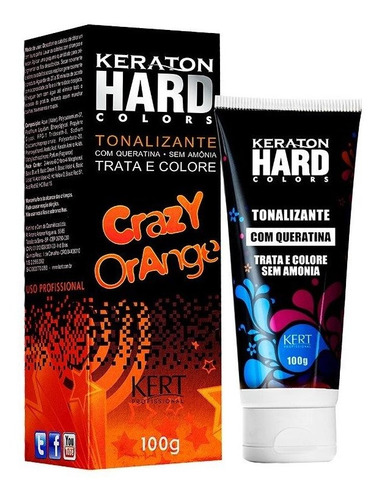 Kit 2 Coloração Keraton Hard Colors Crazy Orange