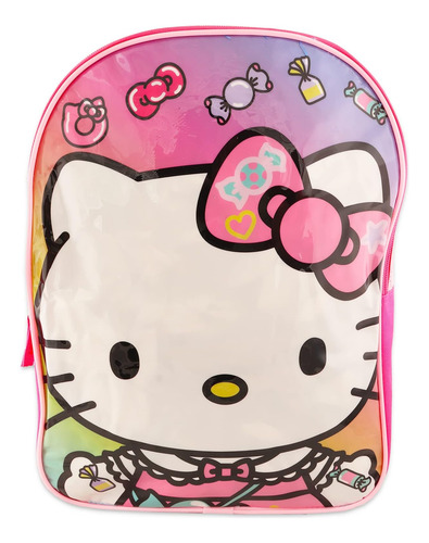 Mochila Hello Kitty Con Lonchera Paquete Con Mochila Hello Y
