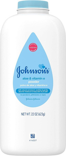 Talco Johnson's De Almidon Puro, Aloe Y Vitamina E 623g