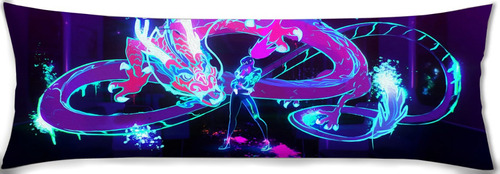 Cojin Almohada Arte Akali Dragon Lol K/da Pop Group 35x100cm