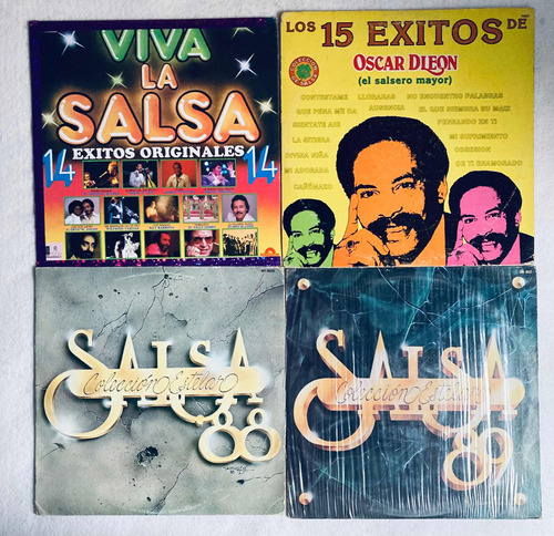 Salsa Tropical Lote De 4 Lp Vinyl Vinilo Edición Mexico 1980