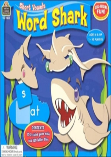 Short Vowels - Word Shark, De Teacher Created Resources. Editora Teacher Created Materials Em Inglês Americano