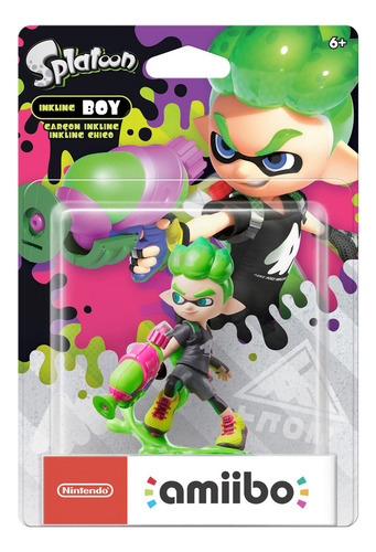 Amiibo Splatoon Series Inkling Boy (verde neón)