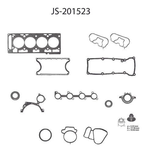 Kit Juntas Ford Fiesta Trend Comfort 2003-2010 1.6v 4l