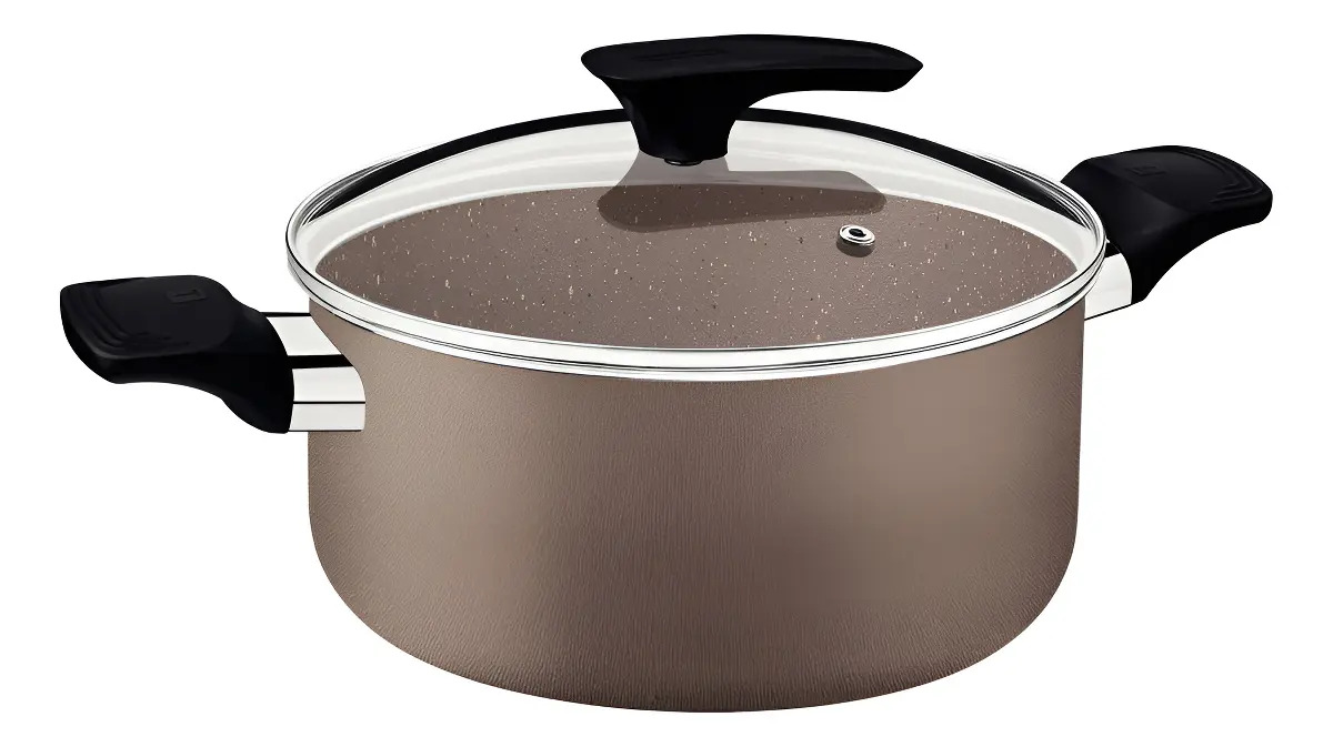 Caçarola Tramontina Antiaderente Milazzo 20cm Amêndoas