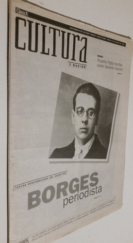 Supl. Cultura Clarín_año 1995: Jorge Luis Borges Periodista