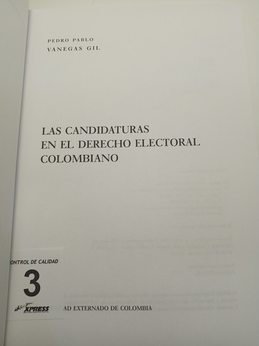 Imagen 4 de 8 de Las Candidaturas En El Derecho Electoral Colombiano