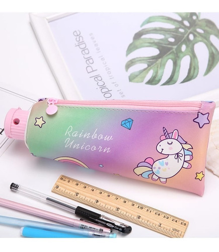 Multifuncional Estuche Para Lapices Kawaii Cute + Sacapuntas