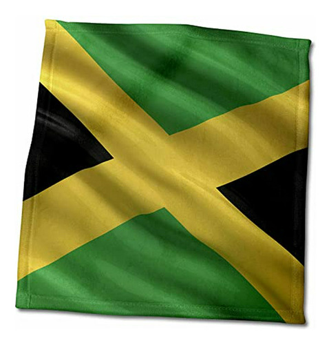 3drose Bandera De Jamaica Ondeando En El Viento - Toallas (t