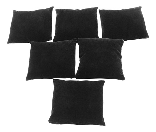 Regal Pak 6 Pieces Small Black Velvet Bracelet/watch Pillow 