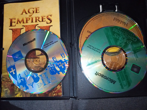 Age Of Empire Discos 2 Y 3 Para Pc, Dos Discos De Regalo (Usado)