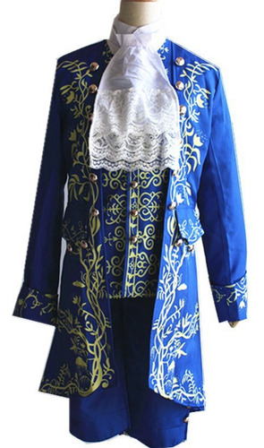 Beauty And The Beast Prince Blue Costume Cosplay