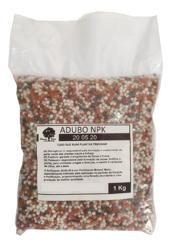 Fertilizante Adubo Npk 20-05-20 Rosa Do Deserto Coqueiro 1kg