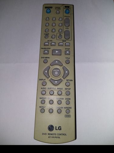 Control  Remoto. LG Dvd