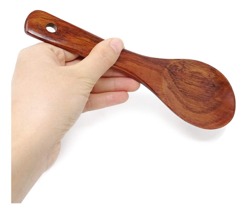 Honbay 2 Cucharas De Madera Para Arroz, De Madera Antiadhere