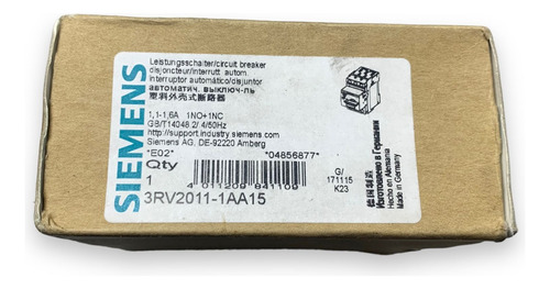 Siemens Sirius 3rv2011-1aa15