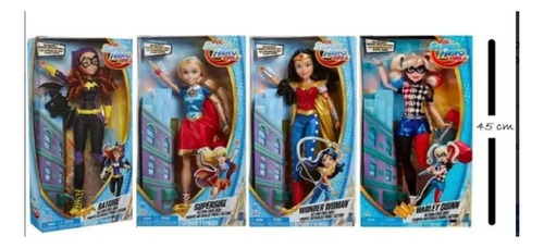Lote 4 Wonder Woman,supergirl,batgirl,harley Quinn 45cm Alto (Usado)
