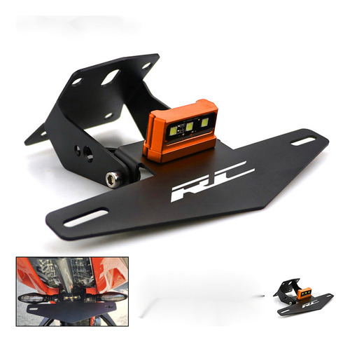 Gmp Compatible Soporte De Matrícula Con Luz Led Para Ktm Rc