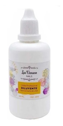 Diluyente Para Esmalte De Uñas Linea Profesional Las Varano