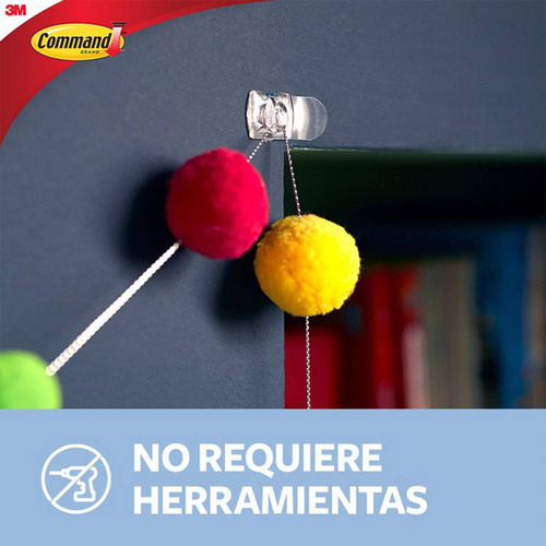 Imagen 5 de 8 de Mini Ganchos Decorativos, Transparentes, 20 Und Command