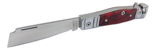 Canivete Tradicional Aço Inox Afiado Multiuso 3'' Bianchi Cor Vermelho