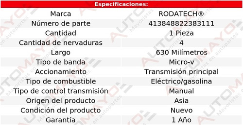 1-banda Accesorios Micro-v T/principal Civic 1.3l L4 06-11