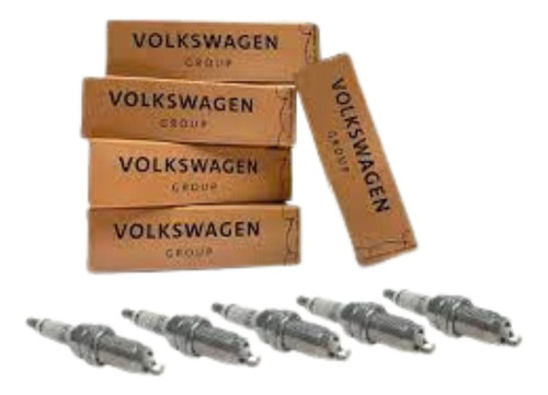 Kit 5 Bujias Vw Bora Jetta A6 Passat 2.5l Original 101000062