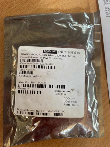 Transistor Toshiba Ttc5200 (Usado)