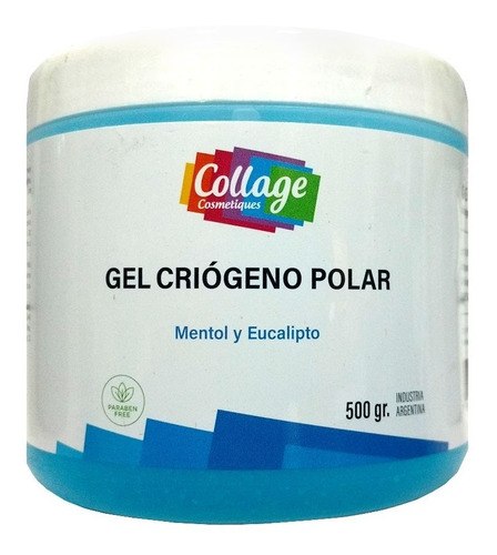Gel Criogeno Polar X 500 Gr Mentol Eucalipto Collage