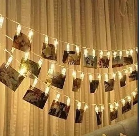Imagen 3 de 10 de Guirnalda Luces Led 20 Broches 3 Metros Pilas Fiesta Diversi