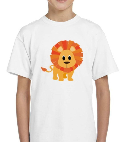 Remera De Niño Leon Pelaje Dibujo Animado Selva