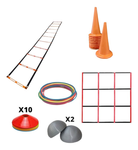 Kit Entremiento Funcional Escalera Cono Aro Minibosu Envios