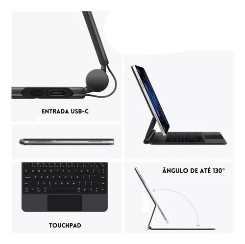 Magic Keyboard Teclado Ipad Air De 11 Polegadas Chip M3 | MercadoLivre