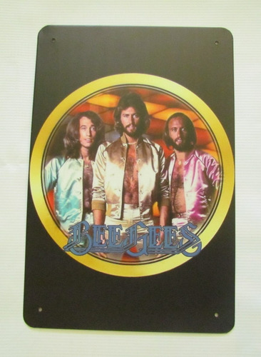 Poster Anuncio Cartel Bee Gees Decoracion Bar Rock Casa