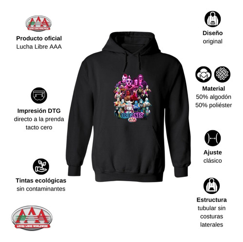 Sudadera Para Hombre Hoodie Lucha Libre Aaa Orígenes